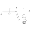 AUTO-HAK tažné zařízení pro čtvercový otvor kulový čep na šrouby