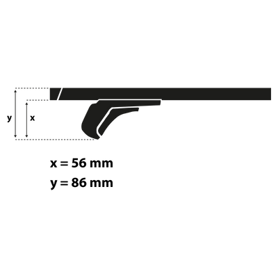 Střešní nosič G3 Clop airflow 127 cm
