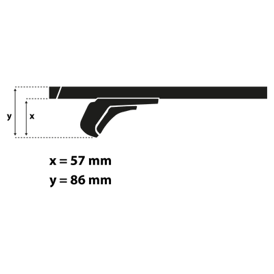 Střešní nosič G3 Clop 127 cm
