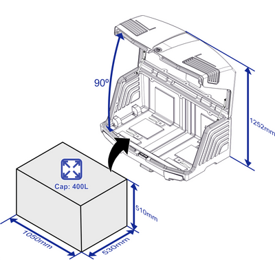Zadní box TowBox V3 černý
